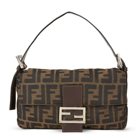 fendi brown baguette|Fendi baguette monogram.